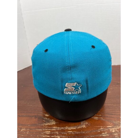 Vintage Carolina Panthers Starter Snapback Hat Size 7-7 3/4  Blue X3 - Picture 2 of 4